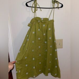 Pink Lily Olive Green Floral Mini Dress
Tie adjustable straps Zip